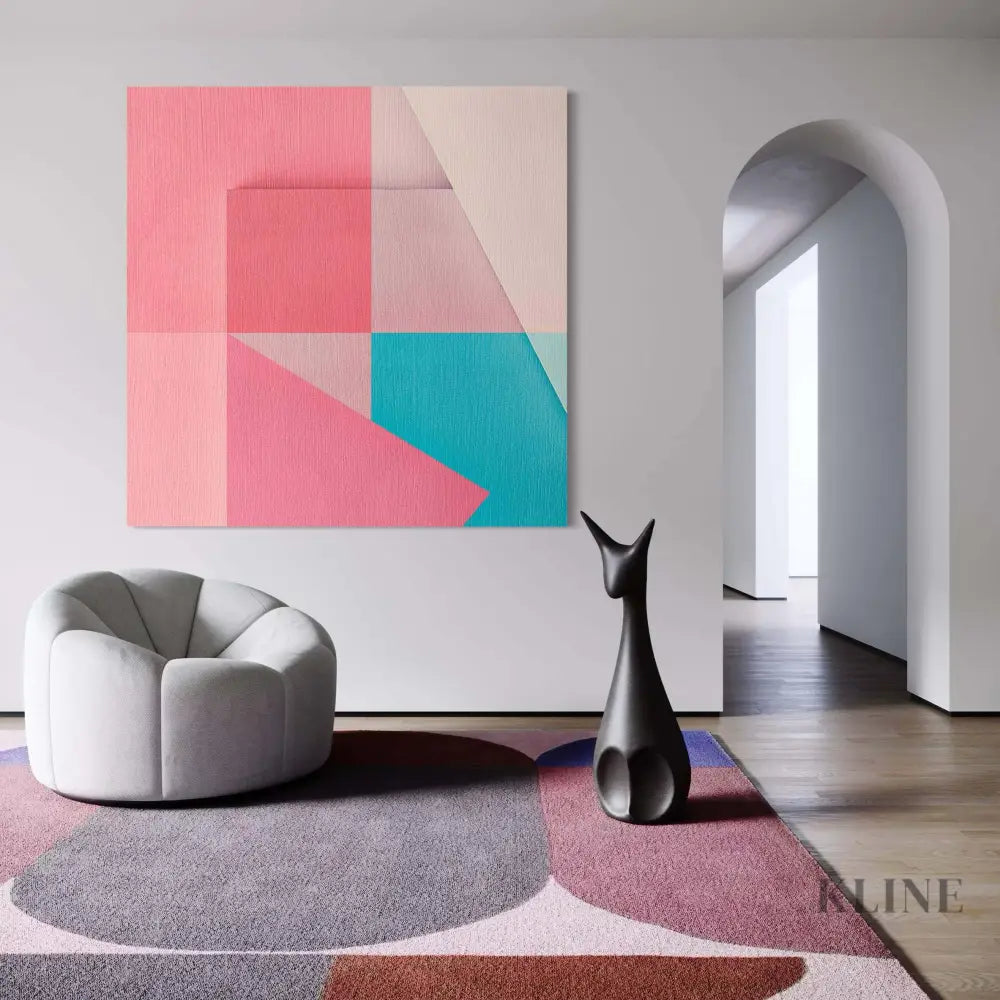 Pointy Waterfall 3 - Hand Painting