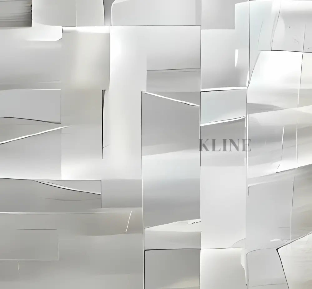 Abstract polished lines wall art featuring light reflections and geometric shapes on a neutral background. Large Wall Art