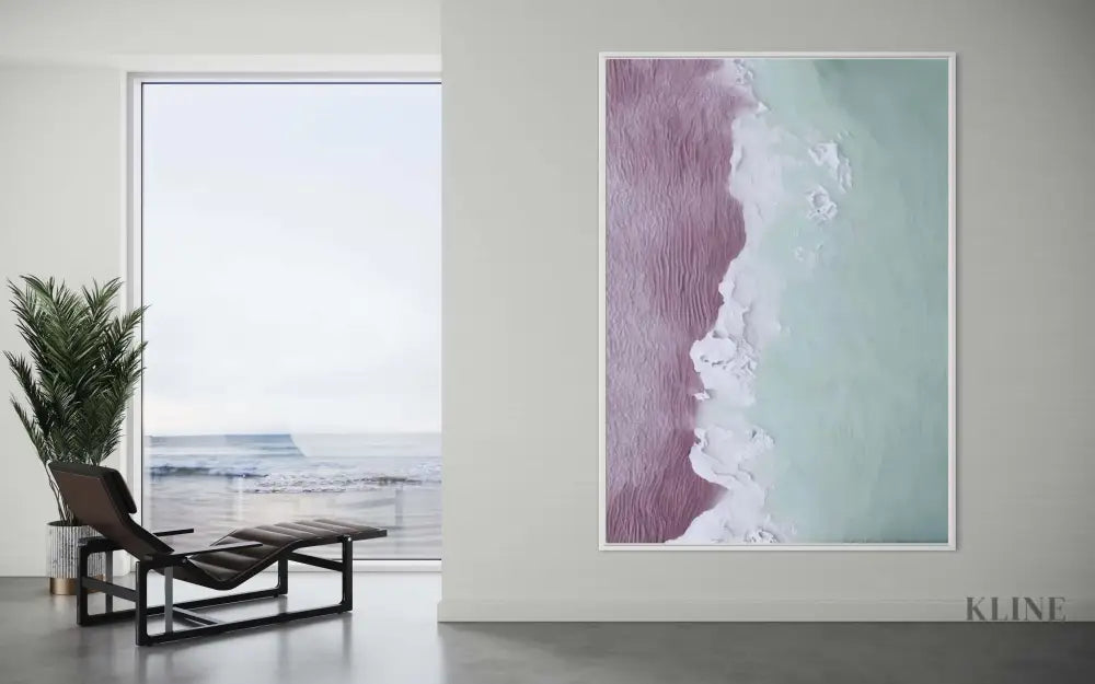 Pondera 2 - Hand Painting Purple Wall Art