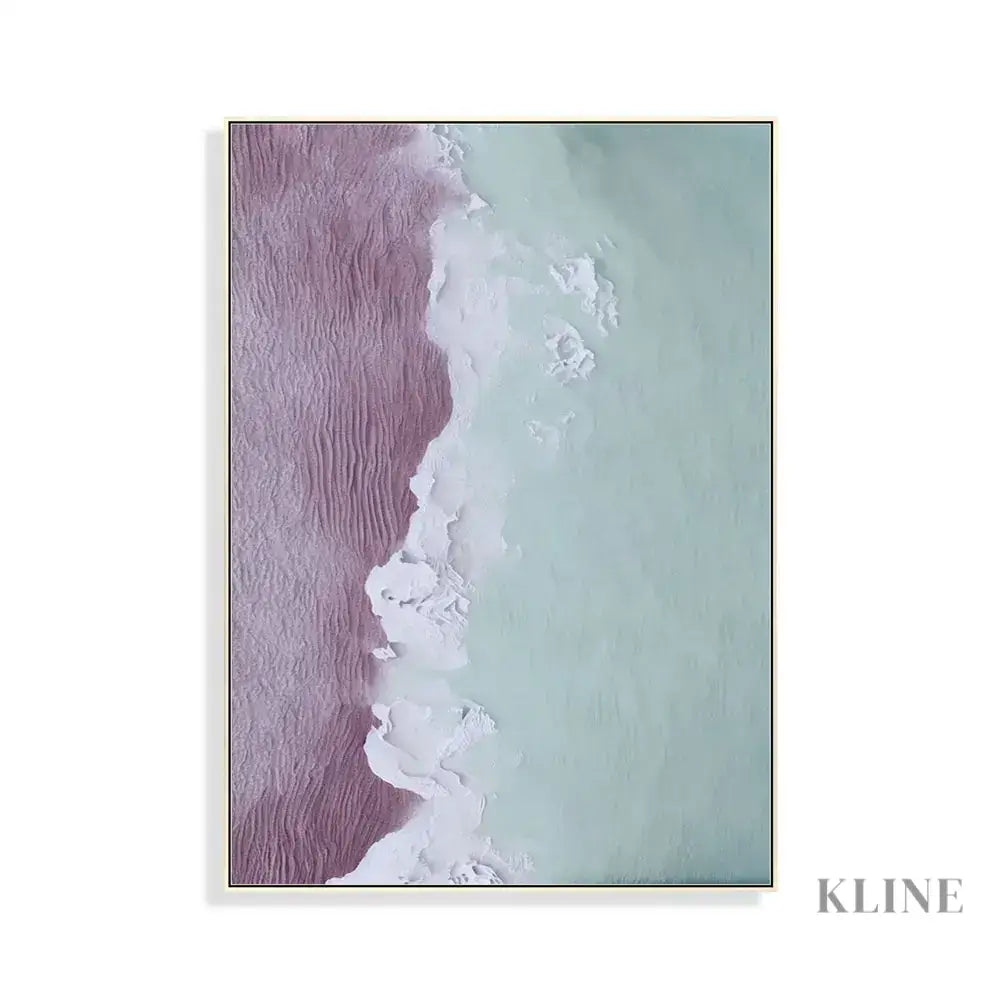 Pondera 2 - Hand Painting Purple Wall Art