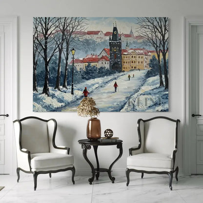 Prague Winter - Hand Painting