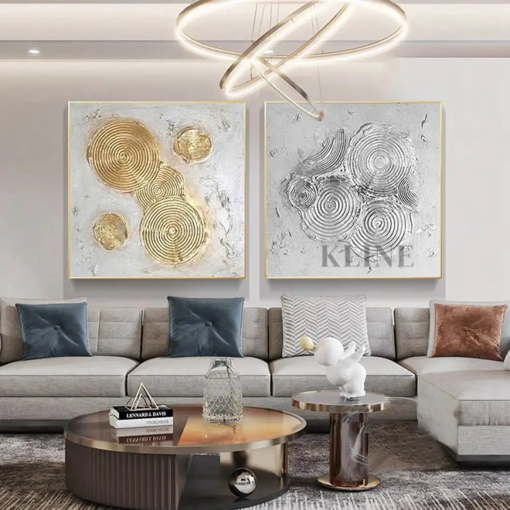 Precious Pair - Hand Painting Art mural de salon