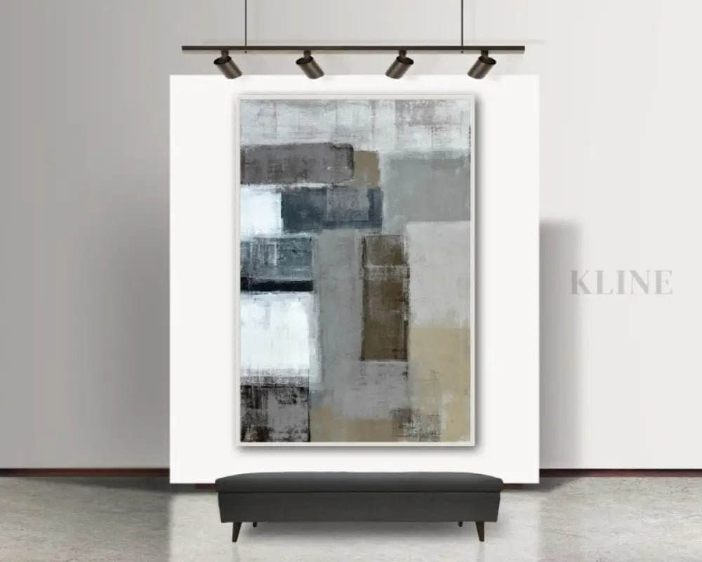 Present 1 - Kline Collective Cremefarbene Wandkunst