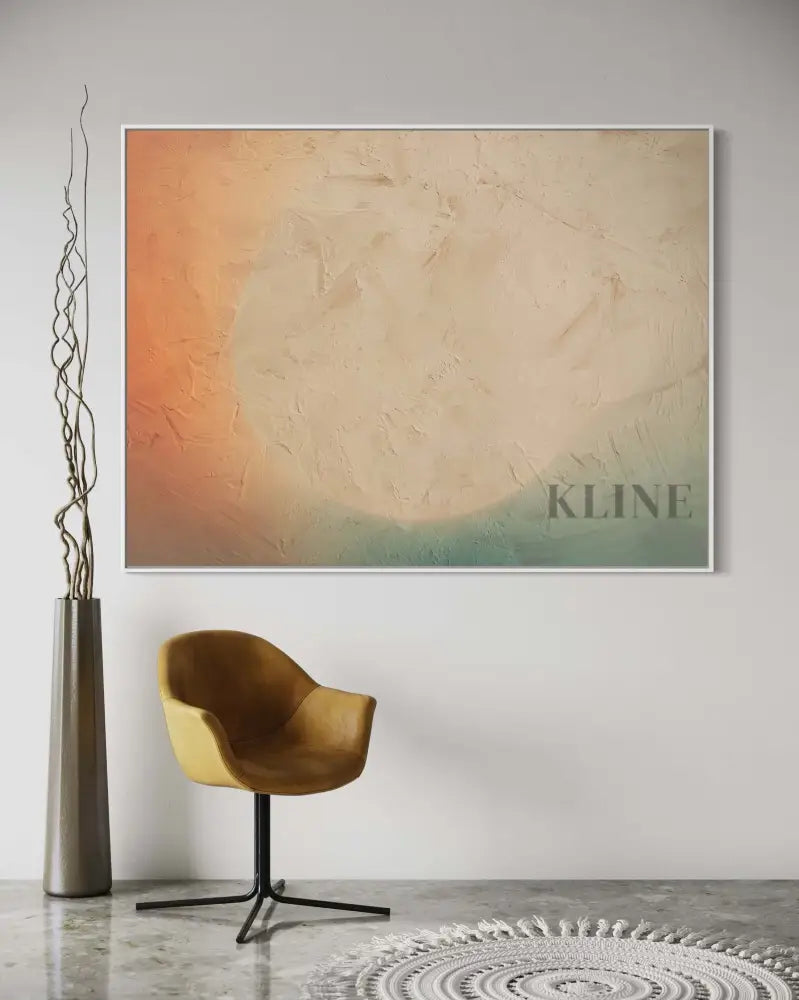 Primitive Texture 3 - Hand Painting Dining Room Wall Art