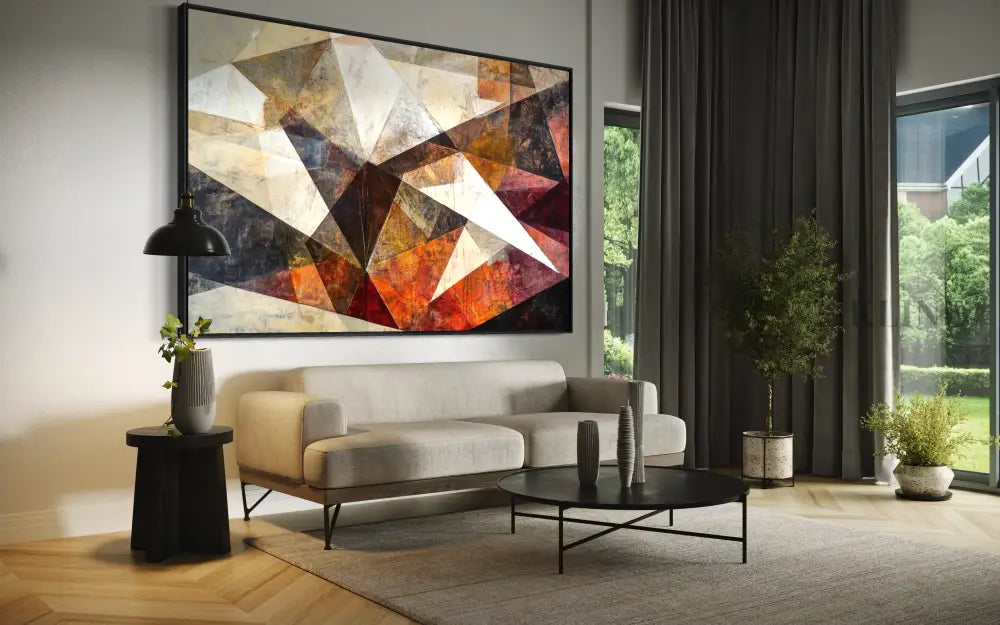 Prismatic Earthlines - Hand Painting