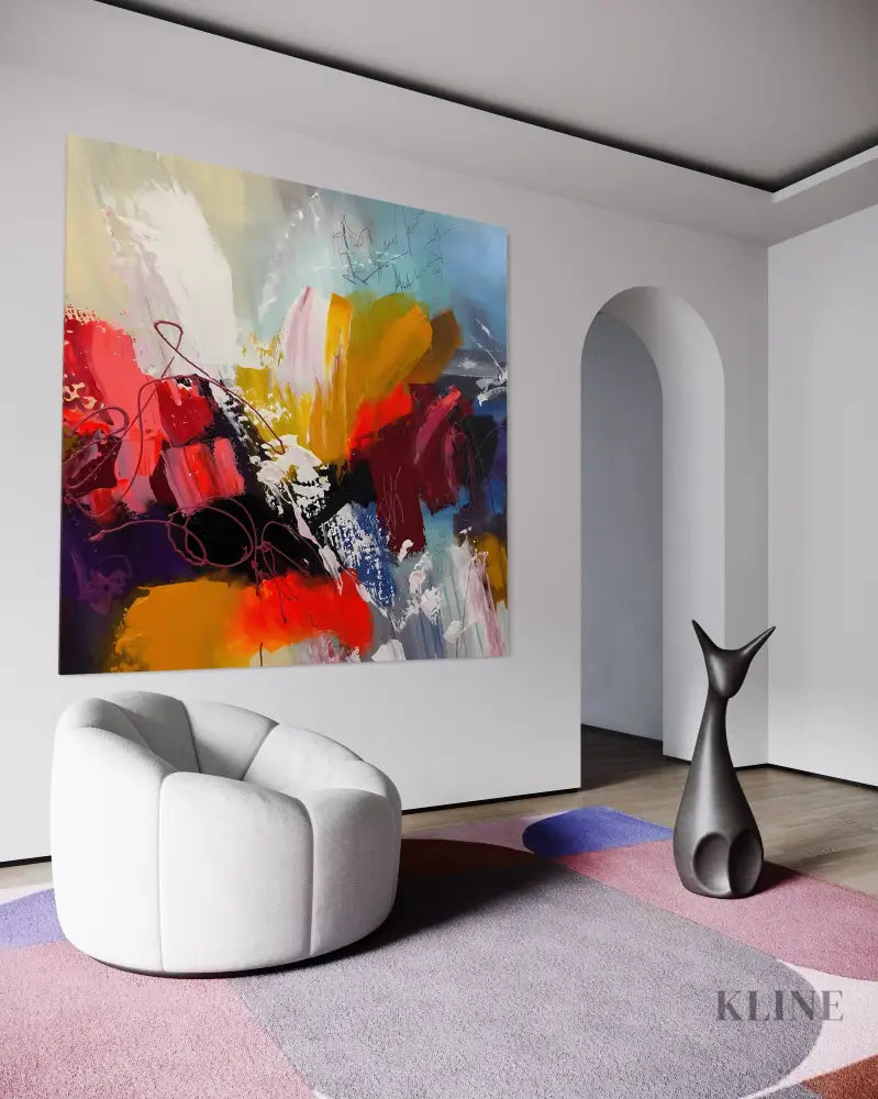 Hand-painted wall art &