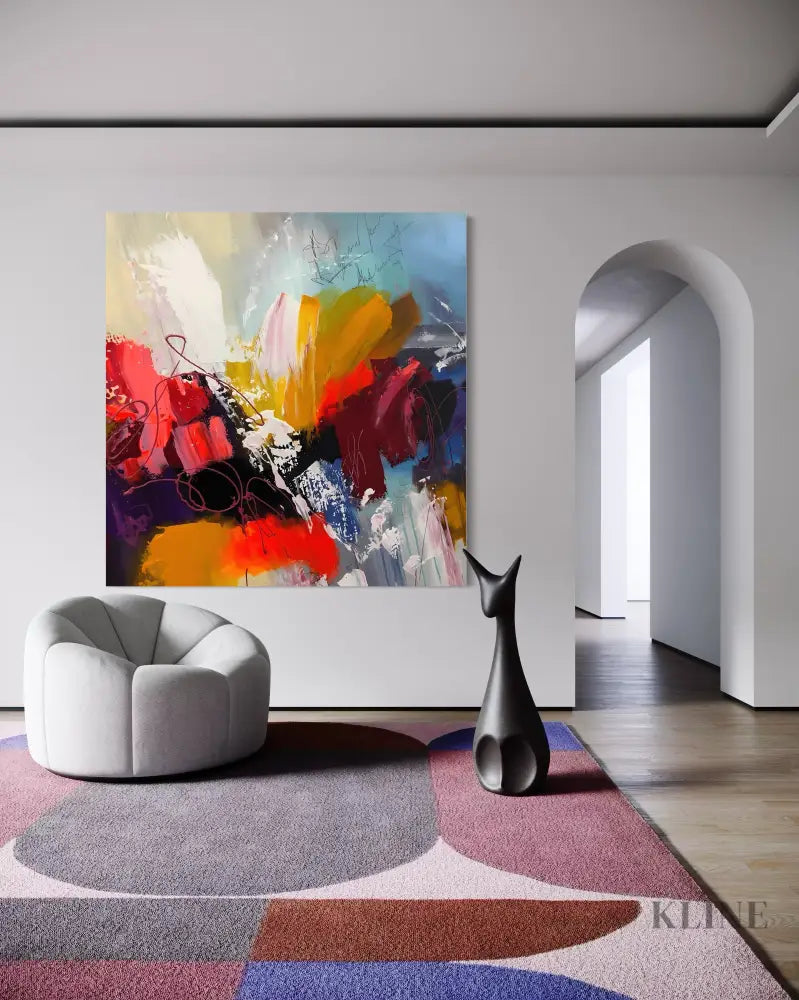 Hand-painted wall art & 