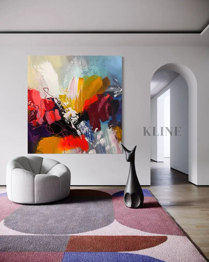 Hand-painted wall art &