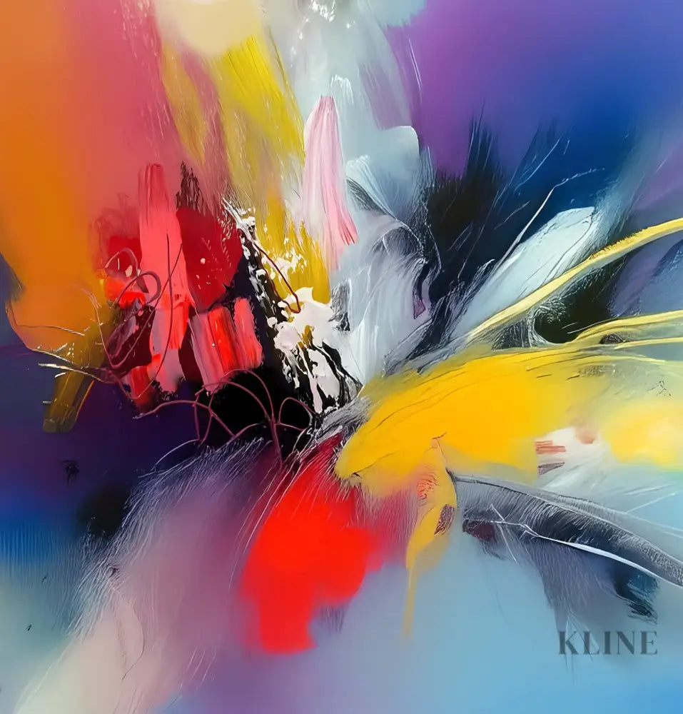 Prismatic Pulse - Hand Painting