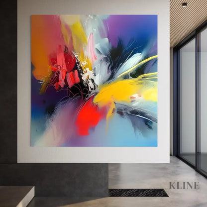 Prismatic Pulse - Hand Painting