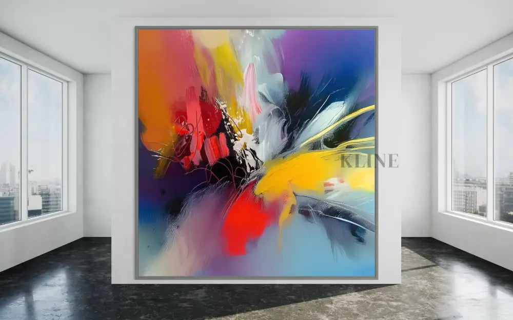 Prismatic Pulse - Hand Painting
