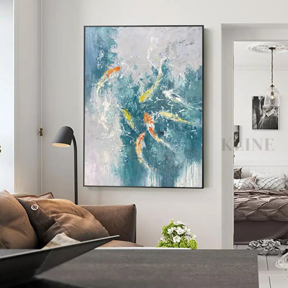 Prosperity and Happiness - Kline Collective Arte della parete blu