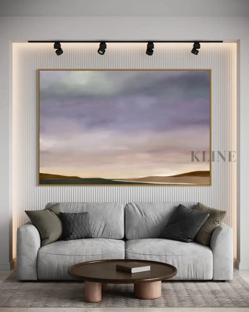 Purple Sky - Hand Painting 