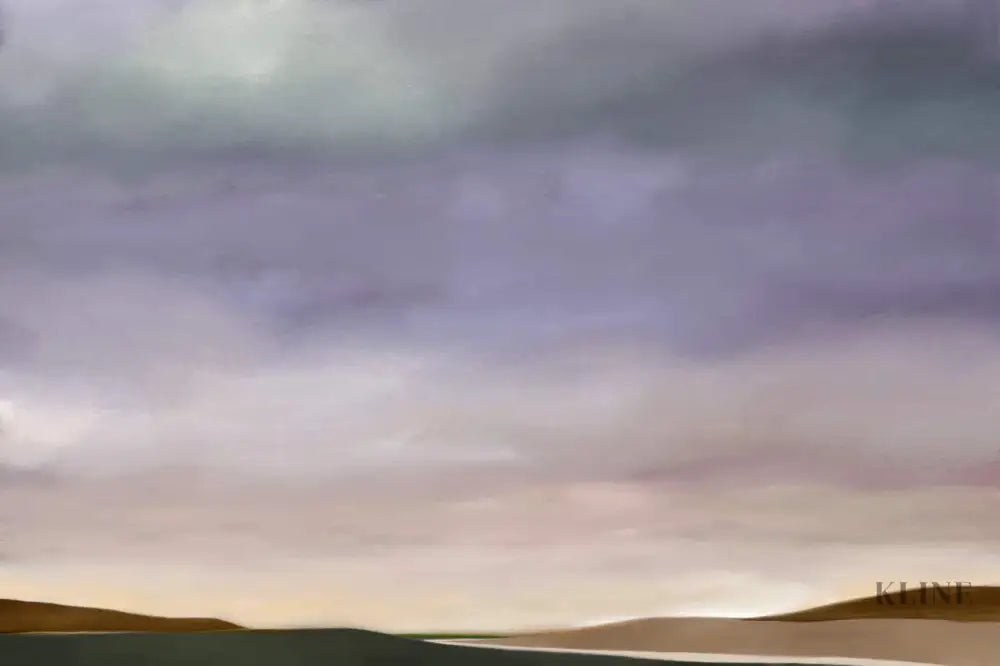 Purple Sky - Hand Painting