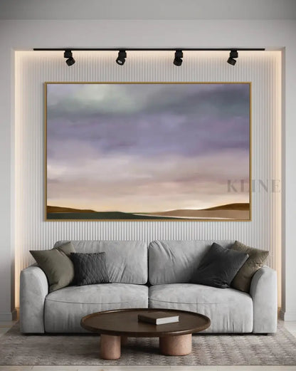 Purple Sky - Hand Painting