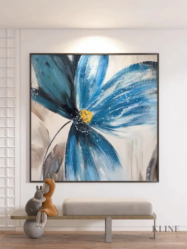 Quiet Grace - Hand Painting Square Wall Art & Paintings