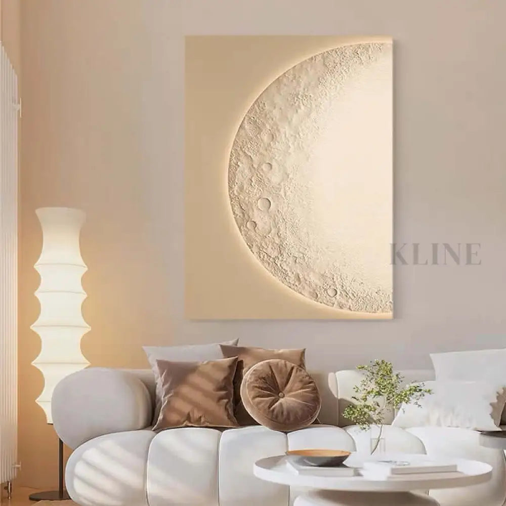 Quiet Night Thought - Hand Painting Arte de pared texturizado