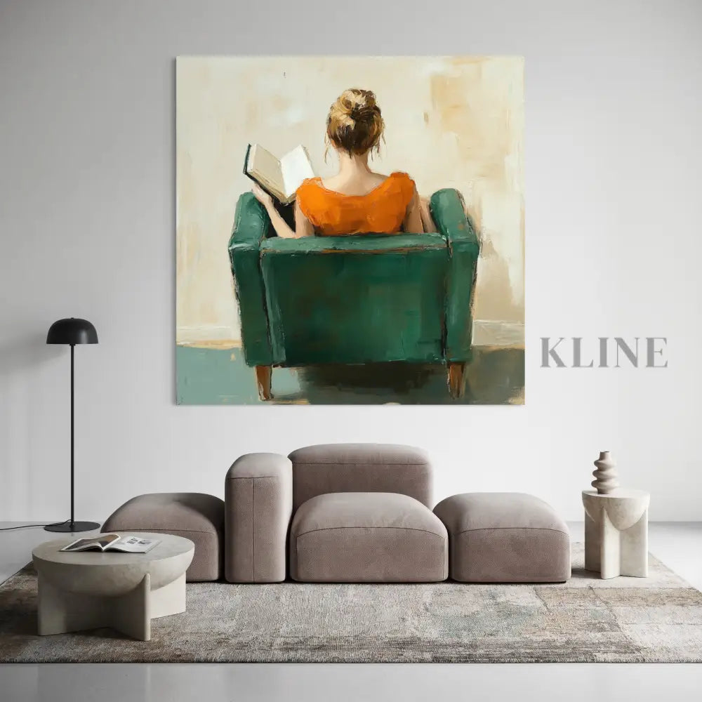 Quiet Reading Chair - Hand Painting