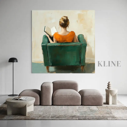 Quiet Reading Chair - Hand Painting