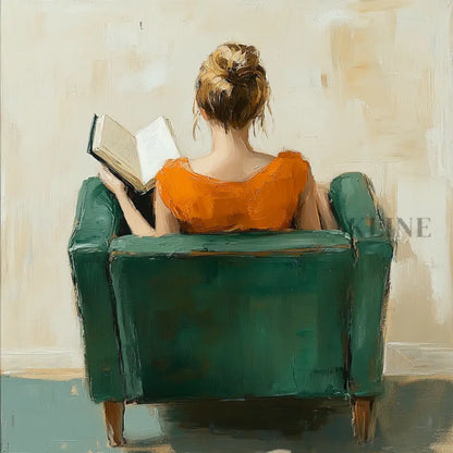 Quiet Reading Chair - Hand Painting