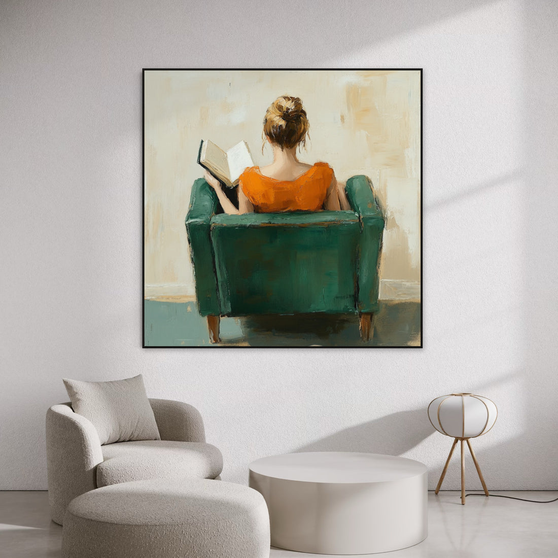 Quiet Reading Chair - Hand Painting