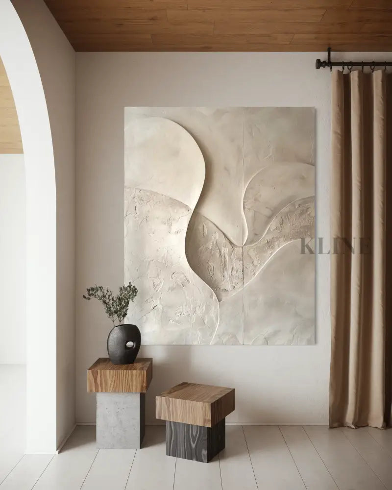 Quiet Sculptural Forms - Hand Painting