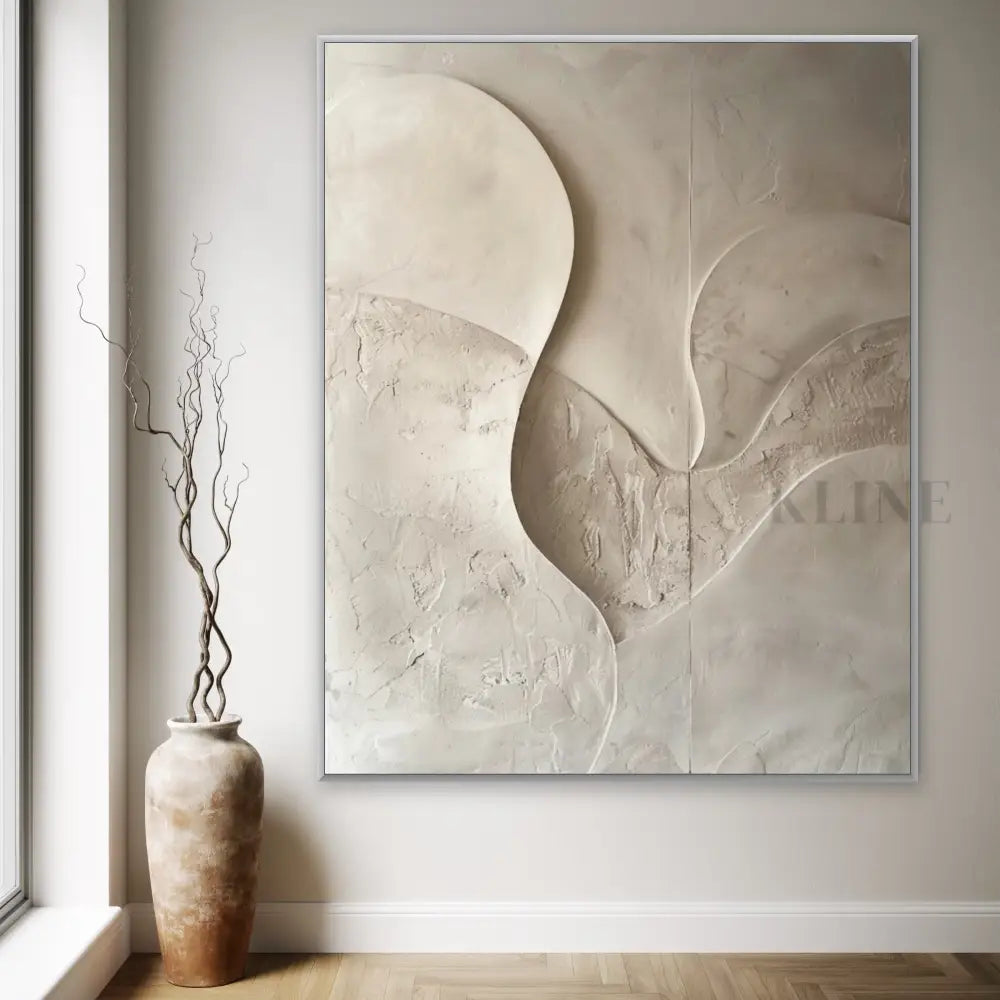 Quiet Sculptural Forms - Hand Painting Plaster Art
