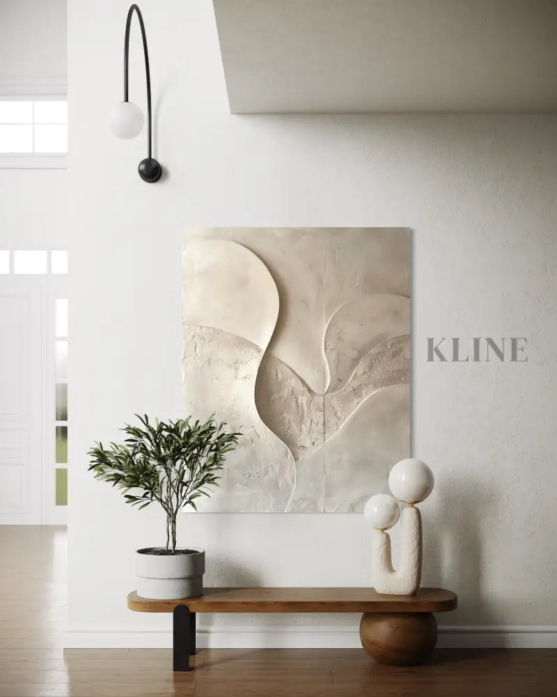 Quiet Sculptural Forms - Hand Painting