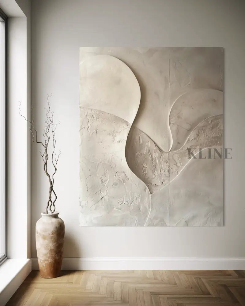 Quiet Sculptural Forms - Hand Painting القادمون الجدد