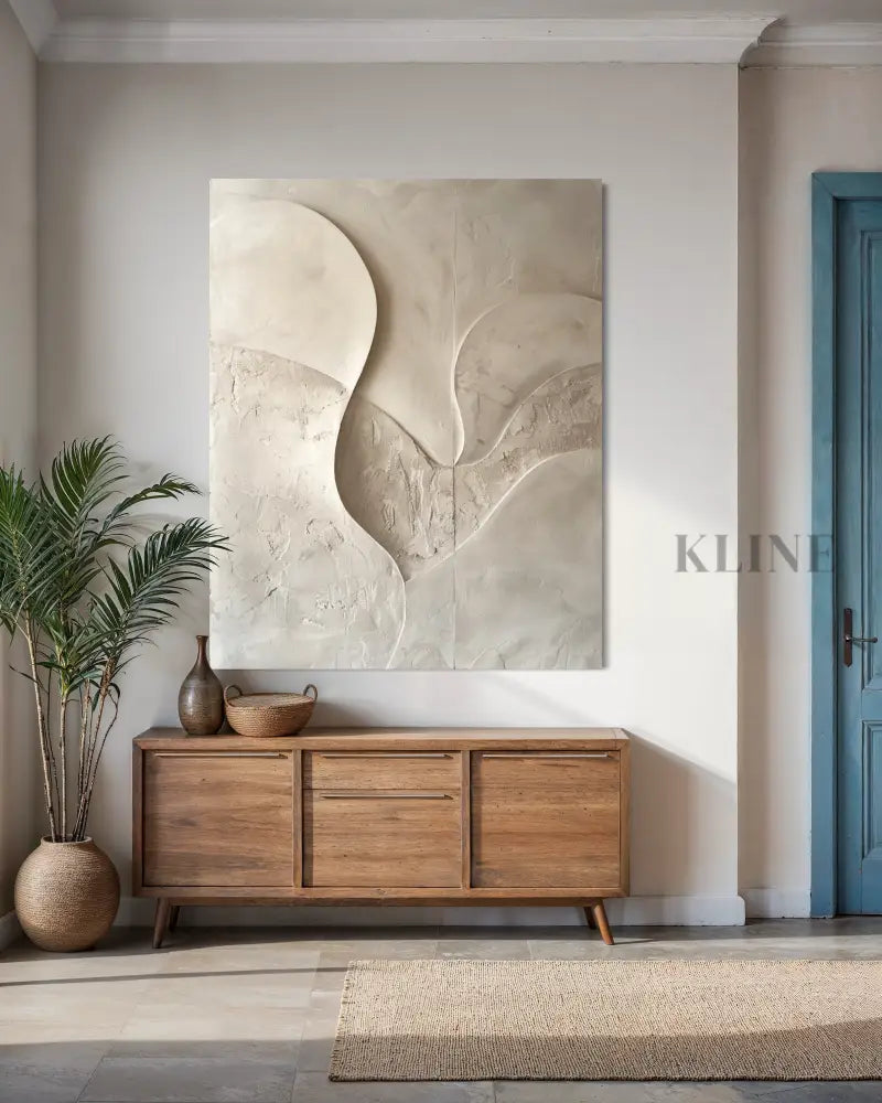 Quiet Sculptural Forms - Hand Painting القادمون الجدد