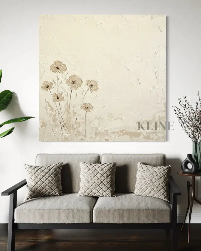 Quietude in Bloom - Hand Painting