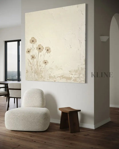 Quietude in Bloom - Hand Painting