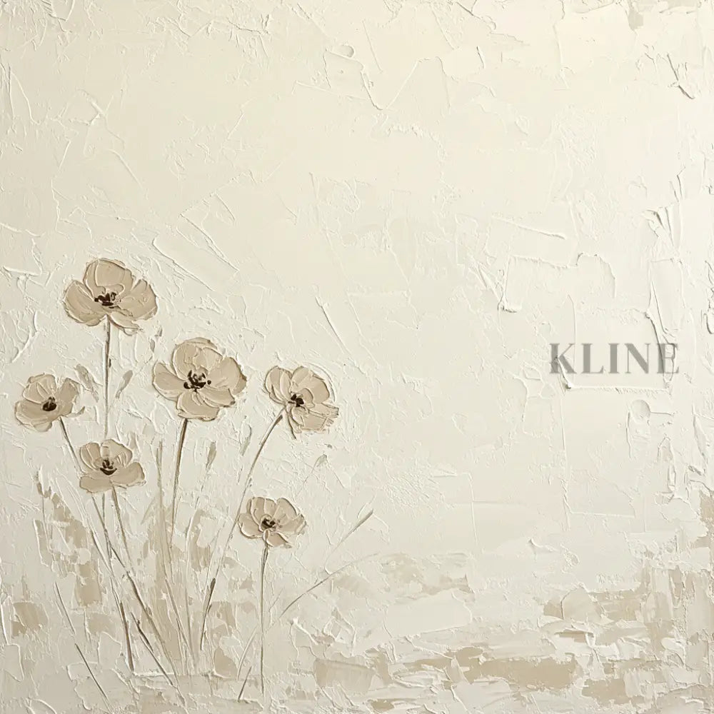 Quietude in Bloom - Hand Painting 