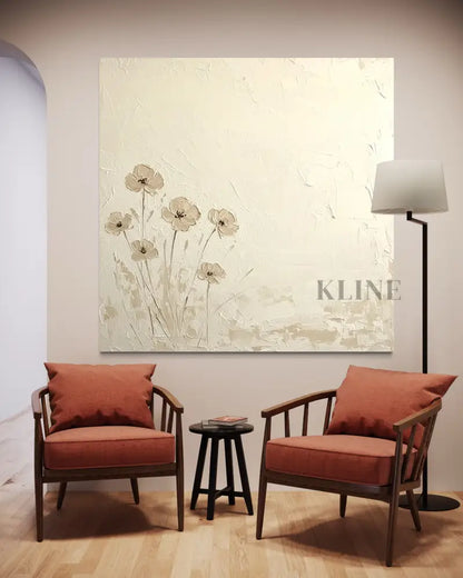 Quietude in Bloom - Hand Painting