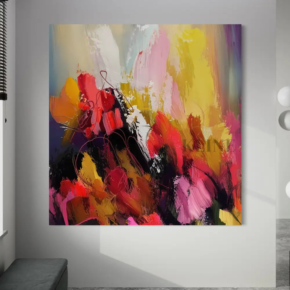 Radiant Riot - Hand Painting ラウンジウォールアート