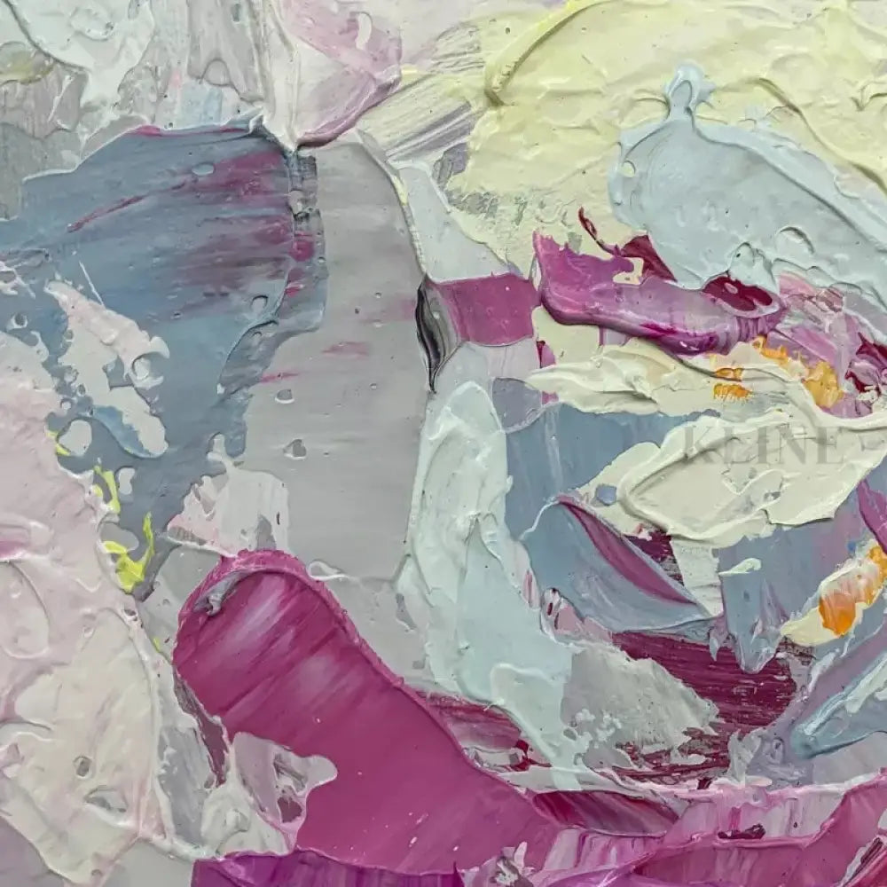 Radiate - Hand Painting Pink Wall Art