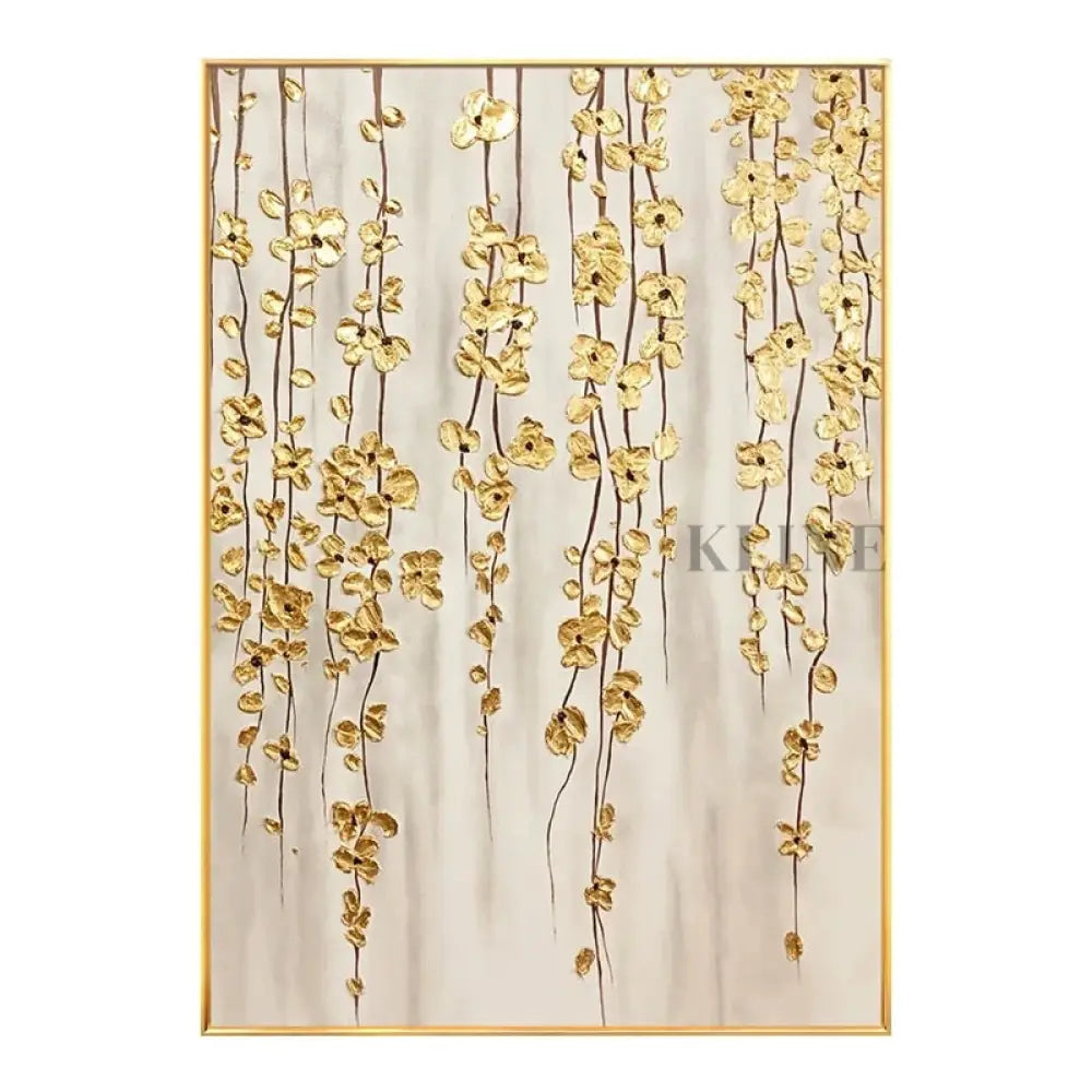Rain of Golden Flowers - Hand Painting Nature Paintings