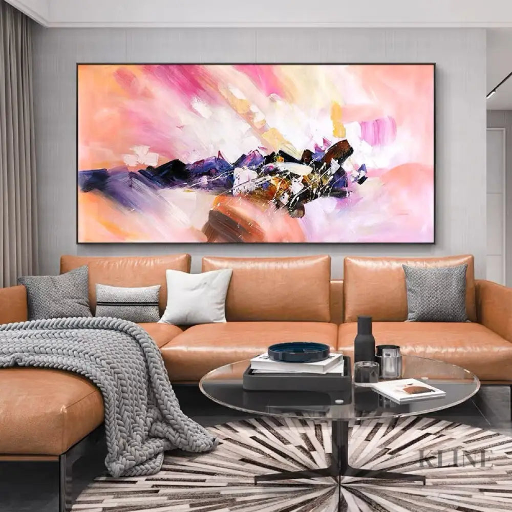 Rainbow - Hand Painting Horizontal Wall Art