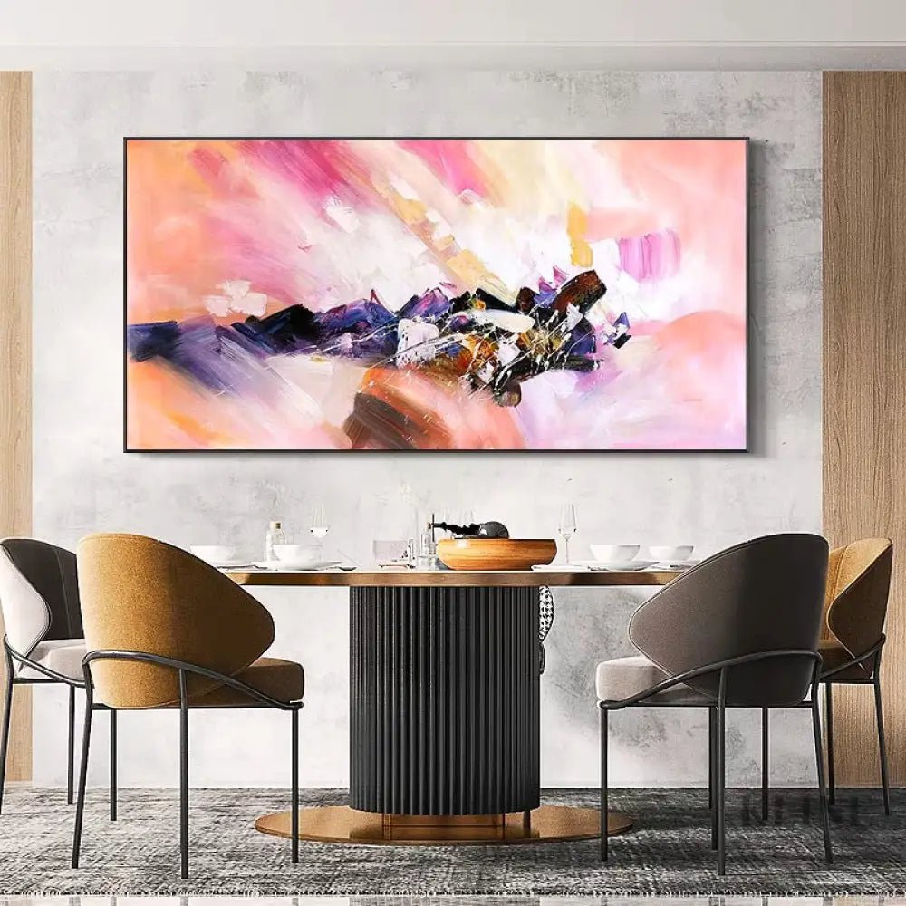 Rainbow - Hand Painting Horizontal Wall Art