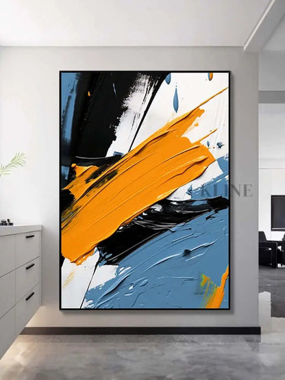 Rapids Textured Wall Art - Hand Painting