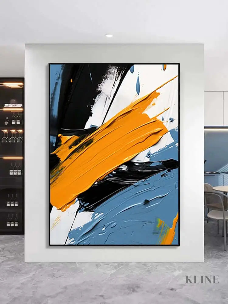 Rapids Textured Wall Art - Hand Painting