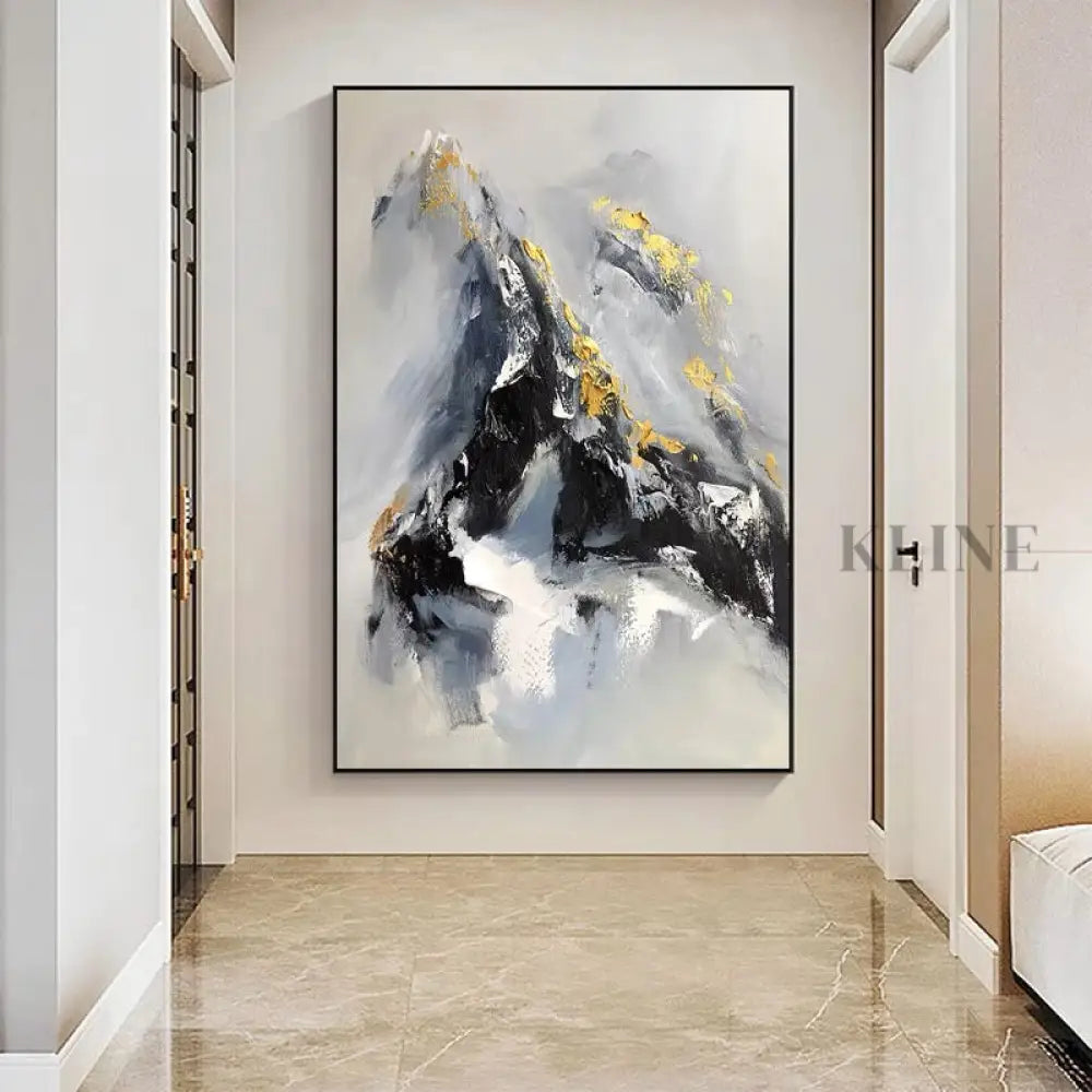 Rays of Hope - Hand Painting Arte de pared de montañas