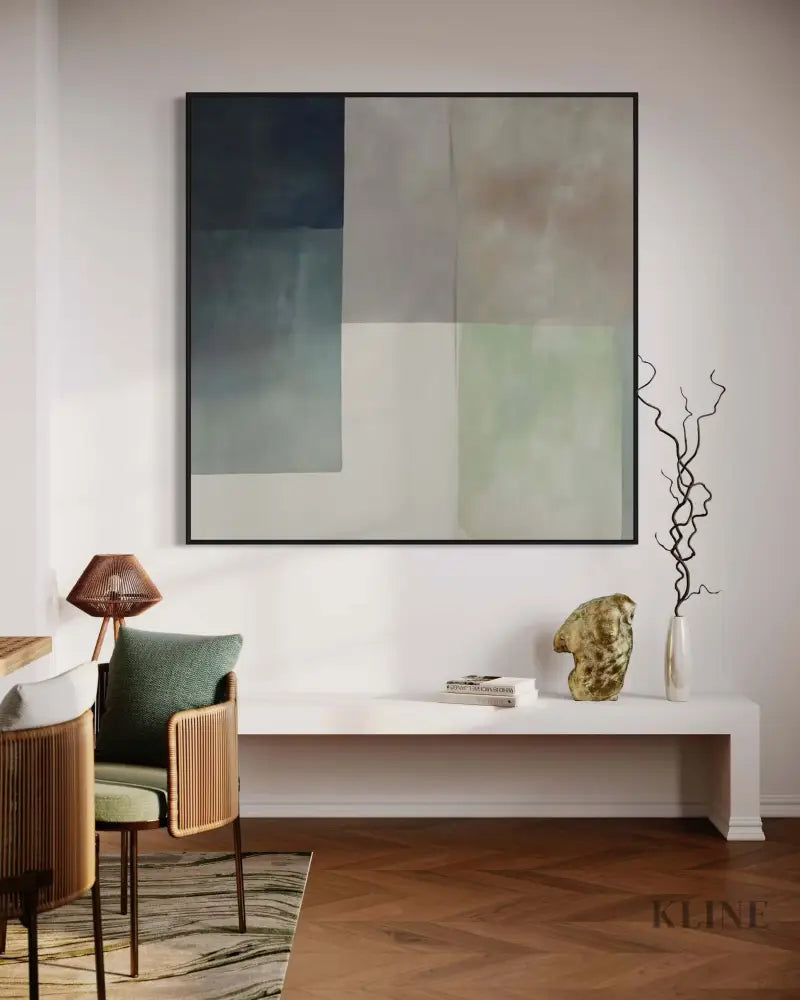 Reality Tranquility - Hand Painting Square Wall Art & Paintings