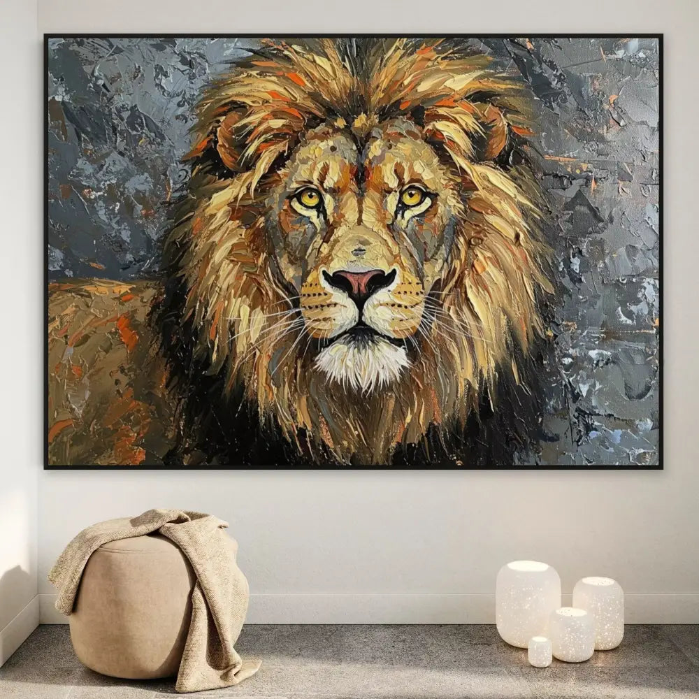 Regal Stare - Hand Painting