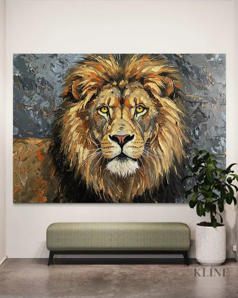 Regal Stare - Hand Painting 