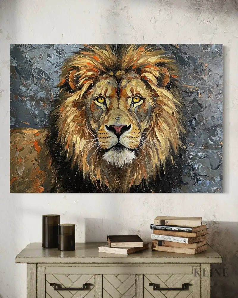 Regal Stare - Hand Painting 