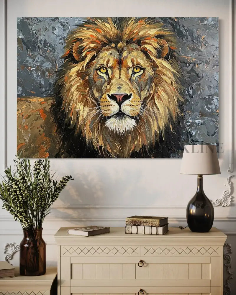 Regal Stare - Hand Painting