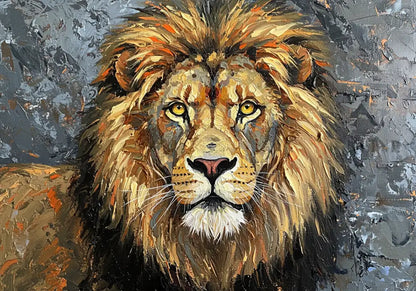 Regal Stare - Hand Painting