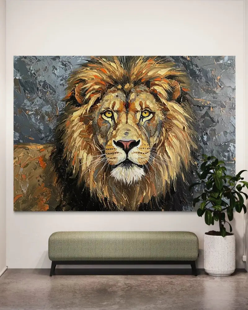 Regal Stare - Hand Painting