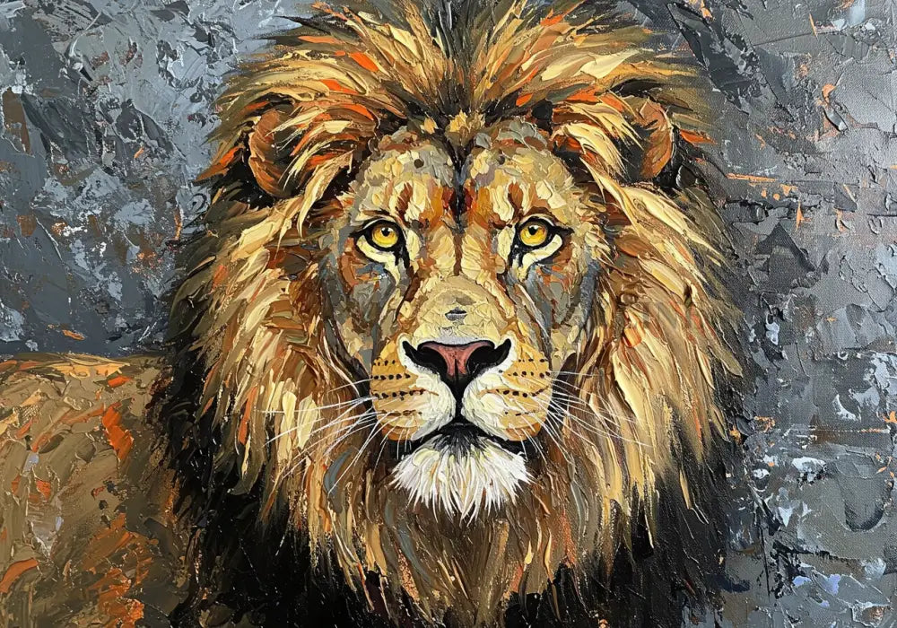 Regal Stare - Hand Painting